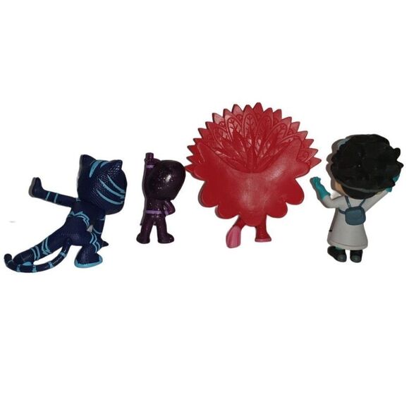 PJ Masks Collectible Figures 4 Piece Deluxe Set 3.5" Bundle NWOT - Picture 3 of 5